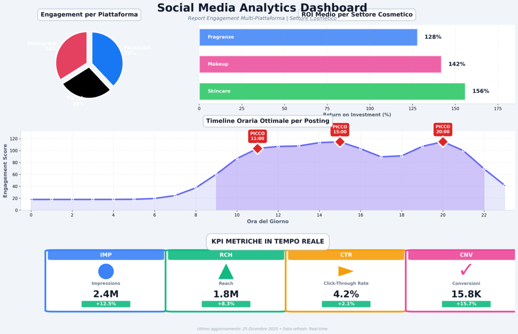 Come Promuovere Cosmetici su Web e Social, le indicazioni 5 dashboard social media