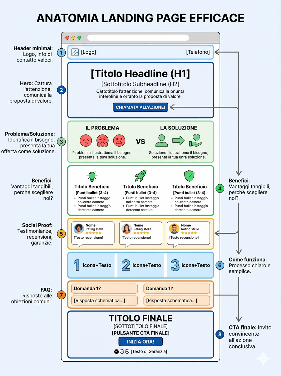 anatomia landing page efficace